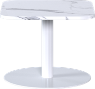 White Halo Side Table